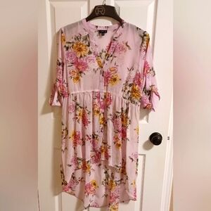 Torrid high low Sheer blouse